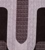 Brown Abstract 180 TC Polyester Double Size Bedsheet With 2 Pillow Covers