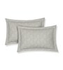 Beige Abstract 180 TC Polyester Double Size Bedsheet With 2 Pillow Covers