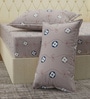 Blue Abstract 180 TC Polyester Double Size Bedsheet With 2 Pillow Covers