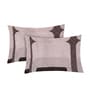 Brown Abstract 180 TC Polyester Double Size Bedsheet With 2 Pillow Covers
