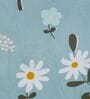 Green Floral 180 TC Polyester Double Size Bedsheet With 2 Pillow Covers