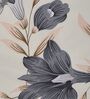Cream Floral 180 TC Polyester Double Size Bedsheet With 2 Pillow Covers