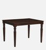 Clarion Sheesham Wood 4 Seater Dining Set In Provincial Teak Finish And Mocha Mousse Colour