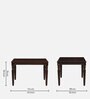 Clarion Sheesham Wood 4 Seater Dining Set In Provincial Teak Finish And Mocha Mousse Colour