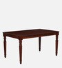 Clarion Sheesham Wood 6 Seater Dining Set In Honey Oak Finish