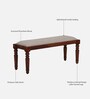 Clarion Sheesham Wood 6 Seater Dining Set In Honey Oak Finish With Bench