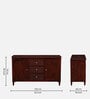 Clarion Sheesham Wood Sideboard In Honey Oak Finish