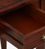 Clarion Sheesham Wood Writing Table In Honey Oak Finish With Drawers