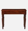 Clarion Sheesham Wood Writing Table In Honey Oak Finish With Drawers