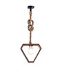 Clark Brown Solid Wood Single Hanging Light
