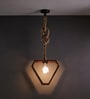 Clark Brown Solid Wood Single Hanging Light