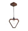 Clark Brown Solid Wood Single Hanging Light