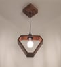 Clark Brown Solid Wood Single Hanging Light
