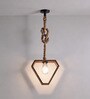 Clark Brown Solid Wood Single Hanging Light