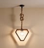 Clark Brown Solid Wood Single Hanging Light