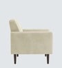 Clark Pu Leather 1 Seater Sofa In Beige Colour