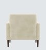 Clark Pu Leather 1 Seater Sofa In Beige Colour