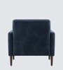 Clark Pu Leather 1 Seater Sofa In Blue Colour