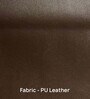 Clark Pu Leather 1 Seater Sofa In Dark Brown Colour