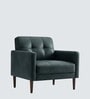 Clark Pu Leather Armchair in Grey Colour