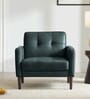 Clark Pu Leather Armchair in Grey Colour