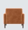 Clark Pu Leather 1 Seater Sofa In Tan Colour