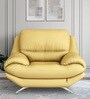 Durian Clarkson Leatherette 1 Seater Sofas in Cream Colour