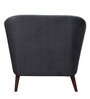 Claro Velvet 1 Seater Sofa in Dark Grey Colour