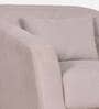 Claro Fabric 1 Seater Sofa in Beige Colour