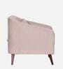 Claro Fabric 1 Seater Sofa in Beige Colour