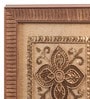 Brown Beads On Raw Silk 7.8 X 0.8 X 7.8 Inch Modern Paisley Framed Wall Art