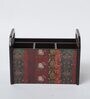 Brown Elephant Print MDF Cutlery Holder