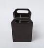Brown Elephant Print MDF Cutlery Holder
