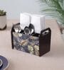 Brown Gold Leaf Print MDF Cutlery Holder