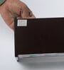 Brown Green Leaf Print MDF Cutlery Holder