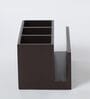 Brown Elephant Print MDF Cutlery Stand