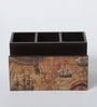 Brown Global Print MDF Cutlery Stand