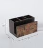 Brown Global Print MDF Cutlery Stand