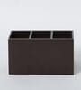 Brown Gold Leaf Print MDF Cutlery Stand
