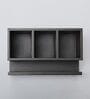 Brown Gold Leaf Print MDF Cutlery Stand