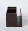Brown Gold Leaf Print MDF Cutlery Stand