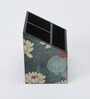 Brown Lotus Print MDF Cutlery Holder
