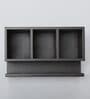 Brown Lotus Print MDF Cutlery Stand