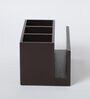 Brown Red Rose Print MDF Cutlery Stand