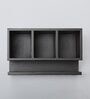 Brown Window Print MDF Cutlery Stand