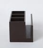 Brown Window Print MDF Cutlery Stand