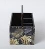 Brown Gold Leaf Print MDF Cutlery Holder