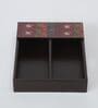 Brown Elephant Print MDF Cutlery Holder