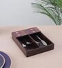 Brown Elephant Print MDF Cutlery Holder