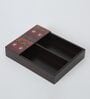 Brown Elephant Print MDF Cutlery Holder